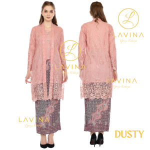 Lavina - Set Tunik Tile Mutiara | Kebaya Kutubaru Modern Jumbo Model Shabira