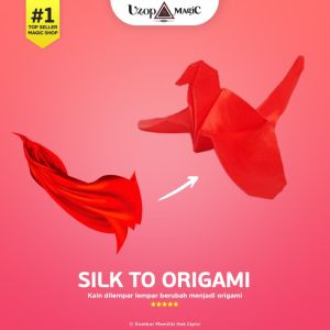 Silk to origami - Alat sulap kain silk berubah jadi origami
