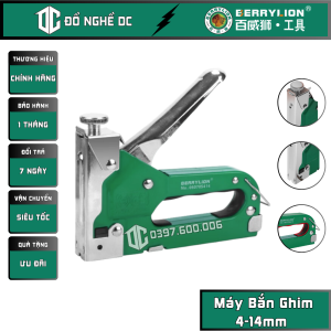 Máy Bắn Ghim Súng Bấm Ghim Súng Bấm Đinh Ghim U 1006F 4-14mm 050705414 Berrylion Thép hợp kim dùng trong việc trang trí nghề mộc văn phòng phẩm