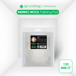 IGL Coatings Merino Wool Polishing Pad 135mm/5" - Powerful & Effective Polishing Cutting Pad