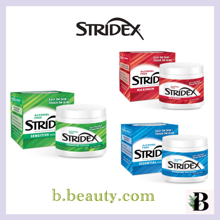 Stridex Soft Touch 55 Pads Salicylic Acid Alcohol Free SingleStep Acne