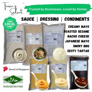 [SG Bundle] Terics Select Nacho Cheese Japanese Mayonnaise Roasted Sesame Smoky  BBQ Tartar Sauce 顶立贸易 日本蛋黄酱 纯蛋黄酱 芝士酱 芝麻酱 塔塔酱 烧烤酱