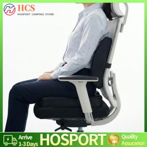 【HCS】 Memory Foam Ergonomic Desk Chair Cushion Lumbar Support Pillow Sitting Ergonomic Cushions for Office Car Travel Airplane