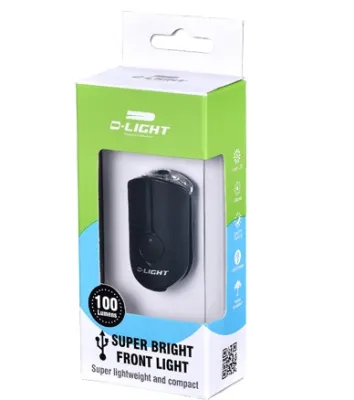 D-light CG-217P USB Rechargeable Bicycle Bike Front White Blinker LED Light 8 Ratings