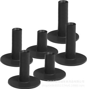 tee cao su-tee golf- tee dùng cho thảm tập Swing-tee cao su dẻo-tee chất liệu cao su dẻo 2 màu đen vàng(1 cái)