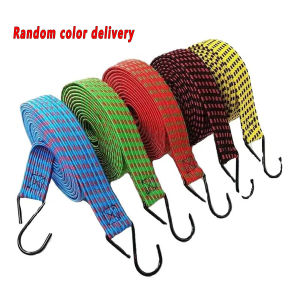 PYX 1.8m 3m Luggage Binding Rope Elastic Baggage Cord Fixed Band with Hook for Bike Motorcycle Truck