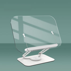 Adjustable Student Reading Bookshelf 360-degree Rotating Book Holder With Storage Compartments Multi-Functional Reading Stand