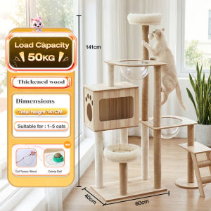 Cat House Cat Climbing frame Cat tree Cat condo Cat Tower Pet Climbing Wooden Cat toy
