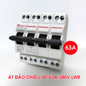 Cầu dao đảo chiều át đảo chiều 3 pha 4P 63A 380v LWR chuyển đổi hai nguồn điện ưu tiên và dự phòng át chuyển nguồn