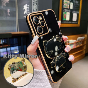 Casing Ponsel untuk Xiaomi Redmi Note 12 Pro Speed Note 11 Pro Note 11s Note 11E Pro Poco X5 Pro 5G Case silikon casing pelapis Hello Kitty HP kartun ungu penutup pelindung softcase garis lebar pembungkus penuh kesing Phone Stands