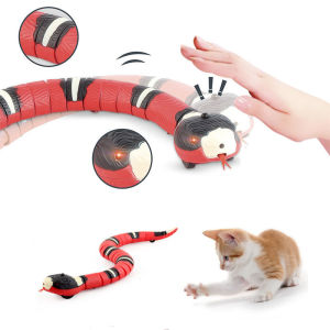 Pet Cat Toys Interactive Smart Sensing Snake TeaseToys Automatic Sensing Intelligent Obstacle Avoidance Indoor Play Cat Supplies2026