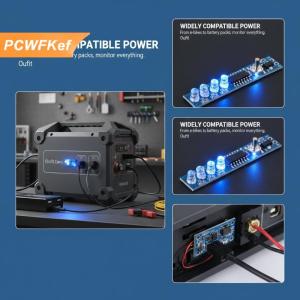 【PCWFKef】 10 chiếc Mô-đun chỉ báo dung lượng pin lithium 18650 37V loại đơn cho 1–4S thiết bị kiểm tra mức năng lượng bằng phần trăm bảng hiển thị LED 2S