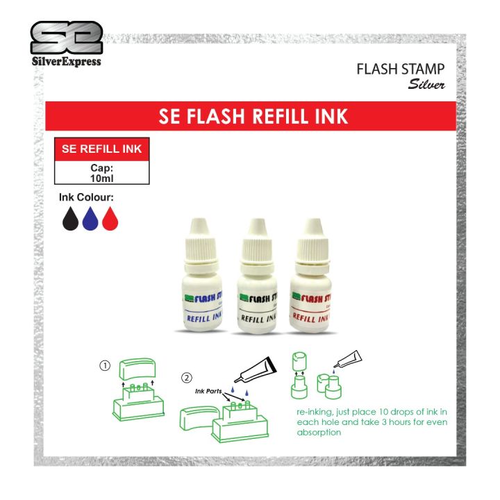 Flash Ink, Flash Stamp Ink, Office Stamp Refill Ink Lazada