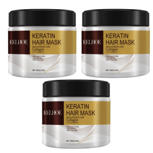 【FAMMY FAEY】💆♀️【Salon-Quality】Collagen Hair Mask Intensive Repair & Hydration For Dry/Damaged Hair Restores Elasticity & Shine Keratin Enriched 5-Minute Treatment