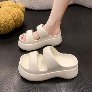 Tsion แนะนำเลย รองเท้าเสริมส้น รองเท้าแตะลําลอง ส้นหนา เข้ากับทุกการแต่งกาย สไตล์เกาหลี แฟชั่นฤดูร้อน สําหรับสตรี 2023 ใครไม่มีรุ่นนี้ถือว่าพลาดบอกเลย