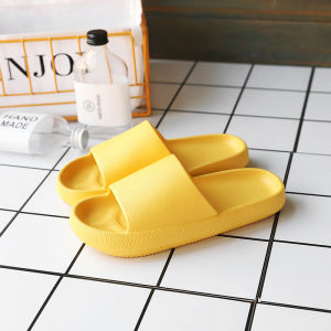 รองเท้าแตะ  EVA พื้นหนานิ่ม เบาใส่สบาย กันน้ำกันลื่น เหมาะสำหรับใส่ในบ้านและในห้องน้ำ คลายปวดเมื่อยเท้า รุ่นพื้นหนา 4cm