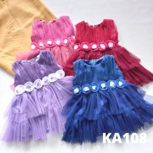 Baju Bayi Perempuan 6 bulan 12 bulan 1 tahun Import Kekinian Lucu Model Terbaru Gaun Bayi Cewek 3 bulan Princess Ulang Tahun Pesta Brukat Promo KA108