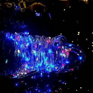 Solar Christmas Lights Outdoor Waterproof For Garden Decorations Led Christmas Light Curtain Multicolor Solar Fairy Xmas Tree Lights For Gardens Wedding Party Valentines Christmas Decorations For Home 7/12/22/32 Meter - 50/100/200/300 Led String