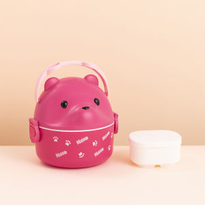 Kotak Bekal Makan 2 Lapis Plastik Lunch Box Soup Box Anak Lucu 1000ml 1600ml