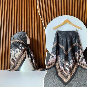 Voal Motif Hijab Segiempat Syari 115x115 bahan Voal Sublim Premium Full Laser Cut Kode Heaven