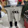 SUPER JUMBO XXXXXL COD celana pendek pria jumbo cowok dewasa chino rip pinggang karet. 