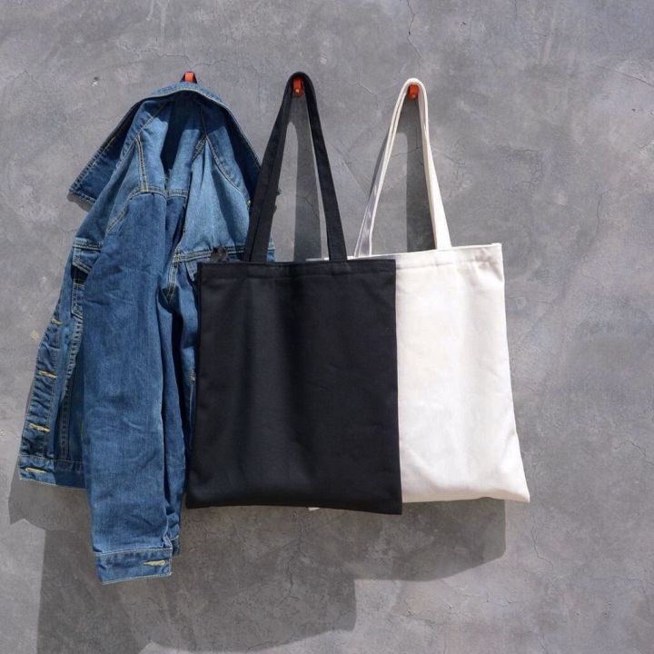 Plain Canvas Tote Bag Multipurpose Canvas Tote Bag Lazada