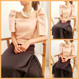 AVACasual  Party Plain Color Classic and Elegant  Modern Filipianiana  Square Neck Top   - XS to Large - classy and elegant - timeless top - casual or party top - classic top - super kapal ng tela - hindi kayo magsisi - our aim is to produce quality cloth