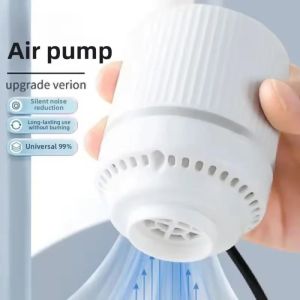 OFTBT ABS Compressed Bag Electric Pump Space Saving Inflatable Electric Vacuum Bag Pump Universal Powerful Mini Vacuum Sealer Machine for Clothes Storage Bags