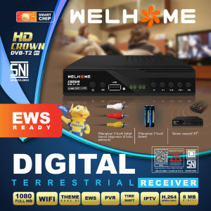 Welhome Set Top Box Crown HDTV Digital Matrix - DVB T2 01 / DVB T2 02 - FREE ONGKIR Jabodetabek
