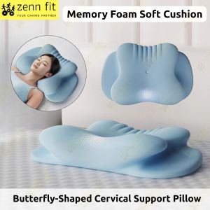 Memory Foam Cervival Support Soft Pillow Cushion Neck Support Sleeping Pillow Removable Cover