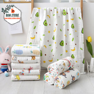 Khăn Tắm Sơ Sinh Chất Liệu Cotton Vải Xô Nhăn 70x90cm Cho Bé Khăn Xô Quấn Bé 4 Lớp Mềm Mại Thấm Hút Tốt Chống Kích Ứng