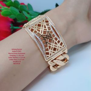 Gelang Rantai Jumbo Xuping Perhiasan Aksesoris Lapis Emas G22-6B