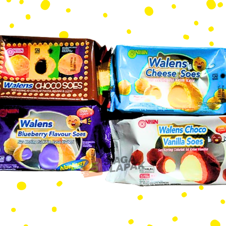 Walens Walens Soes Nissin 100gr All Varian Biskuit Rasa Keju Bluberi Coklat ...