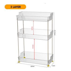 【SG STOCK】Acrylic Desktop Organiser Cosmetic Makeup Organizer Desktop Shelf Facial Product Storage Box Holder Skincare Mask Perfume Stationery Toiletries Earring Bathroom Kitchen