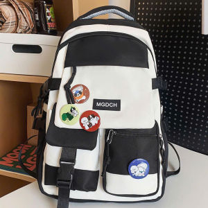 Balo đi học nam nữ cặp đi học cấp 2 3 balo thời trang Hàn Quốc vải nylon cao cấp chống nước.