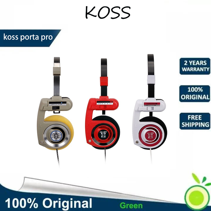 KOSS porta pro 3.5mm Gauss PPP Earphones Black Blue Subwoofer Headset ...