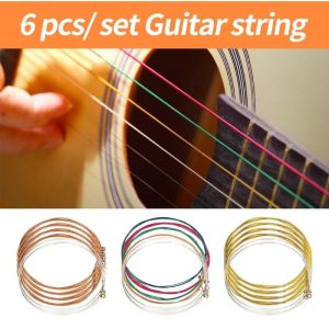 6pcs/set Acoustic Guitar String Set Bronze Phosphor Steel Strings Musical Instrument Accessories