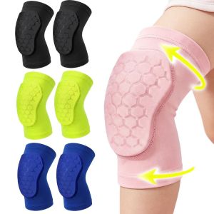 GJ56 Breathable Knee Pads Honeycomb Padding Shockproof Leg Sleeves Multi-functional Elastic Knee Protector Brace Basketball