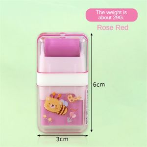4 Colors Roller Eraser Cute Student Stationery Painting Pencil Eraser 1pcs
