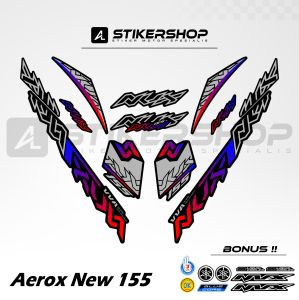 STIKER STRIPING AEROX CONNECTED - NEW GRAFIS VARIASI 010