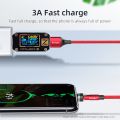 Essager 540 Rotate Cable 3A Fast Charging Micro USB Type C Cable For iPhone Xiaomi Phone Charger Data Wire Cord. 