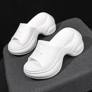 [Free Shipping] WomenS Cross-Strap Platform Slippers For Summer Outdoor Wear New Style Height-Increasing Casual Versatile 9Cm