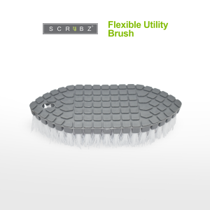 SCRUBZ Iron Shape Cleaning Brush for Bathroom Kitchen Sink Toilet Heavy Duty Cleaning Essentials 14x6x9cm