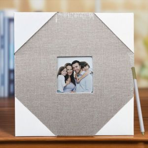 BIGGER SIZE (26x27cm) Self-Adhesive Photo Album Linen Cover 20 Sheets 40 Pages High Quality