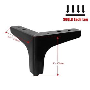 Sofa Besi Kaki 10/15cm Kaki Furniture Besi / Kaki Sofa Segitiga Furniture Besi