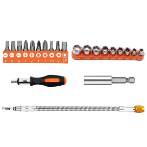 Flexible Extension Holder Bending Bit Extension Rod For Tight Space And Hexagonal Socket Compatibility