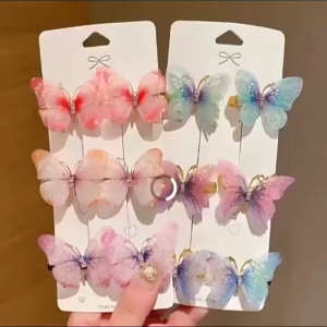 Klip Rambut Rama Rama Kanak Kanak Gaya Puteri Aksesori Rambut Budak Perempuan Bergerak Comel Viral TikTok Butterfly Hair Clip for Girls Princess Style Moving Hairpin Ancient Fairy Cute TikTok Viral Kids Accessory 儿童蝴蝶发夹古风头饰会动发卡小女孩发夹夹子网红超仙公主造型头发饰品 H014
