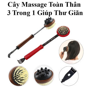 Cây Massage Toàn Thân 3 Trong 1 Gãi Lưng Massage Đầu Và Đấm Bóp