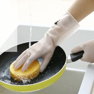 Dish Washing Rubber Gloves Kitchen Waterproof Washing Vegetables Fruit Gloves Durable Cleaning Glove