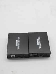 KVM Extender 60M 1080P HDMI-compatible Over cat5e6 Ethernet RJ45 LAN Cable USB-A Keyboard Mouse KVM Video Extend TX RX Adapter
